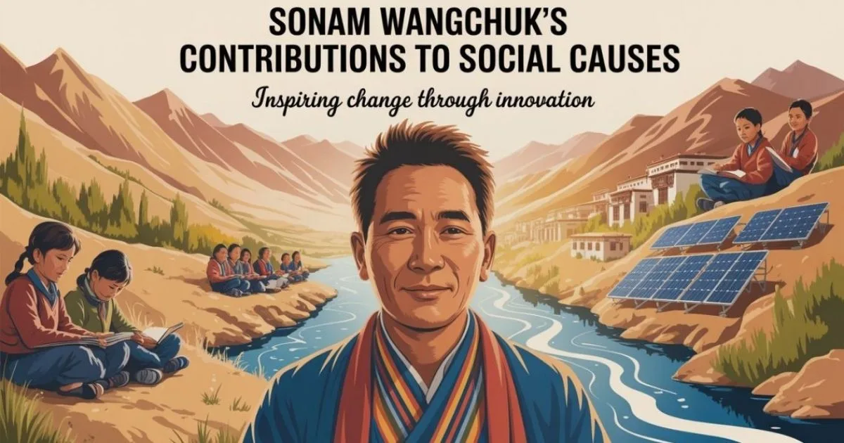 Sonam Wangchuk's Contributions to Social Causes